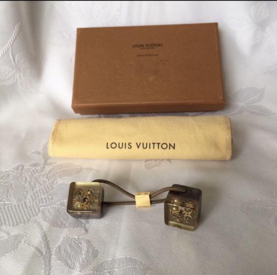 LOUIS VUITTON Cube Hair Tie authentic original, Luxury, Accessories on  Carousell
