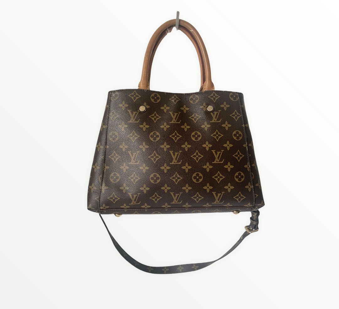 Louis Vuitton Montaigne Damier Azur, Women's Fashion, Bags & Wallets,  Purses & Pouches on Carousell