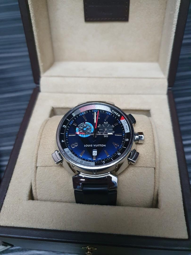 LV Tambour Régate Navy Watch, Luxury, Watches on Carousell