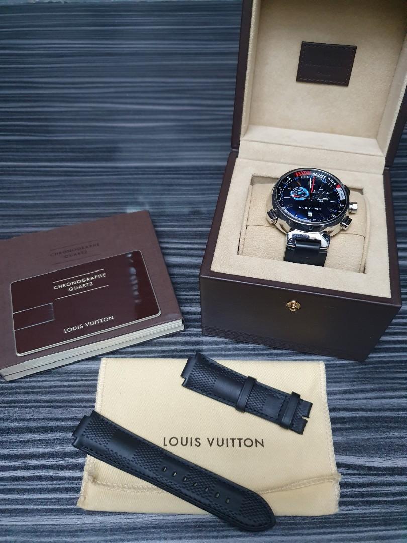 Louis Vuitton Tambour Regatta Navy Blue Watch ○ Labellov ○ Buy and Sell  Authentic Luxury