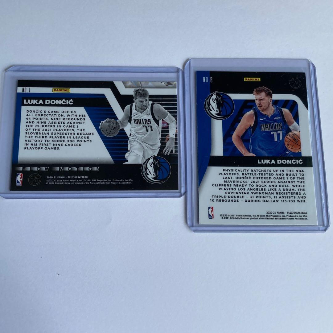 Luka Doncic 2021 Panini Flux inserts FlownMotion and Fluid 