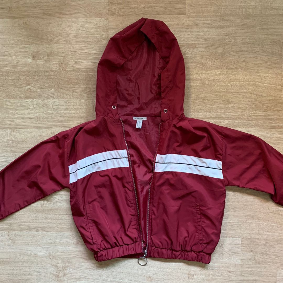 pink maroon windbreaker