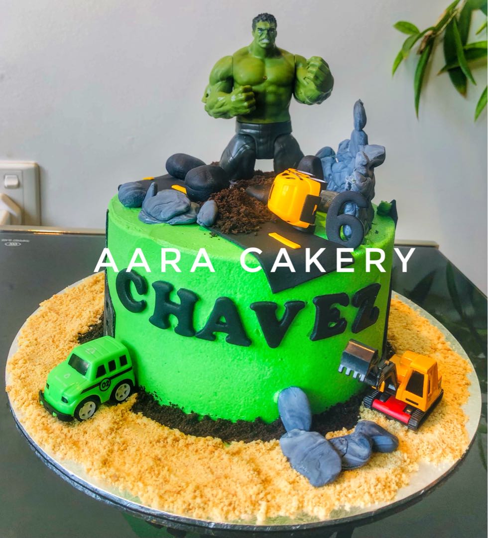 Incredible Hulk birthday cake - Decorated Cake by - CakesDecor