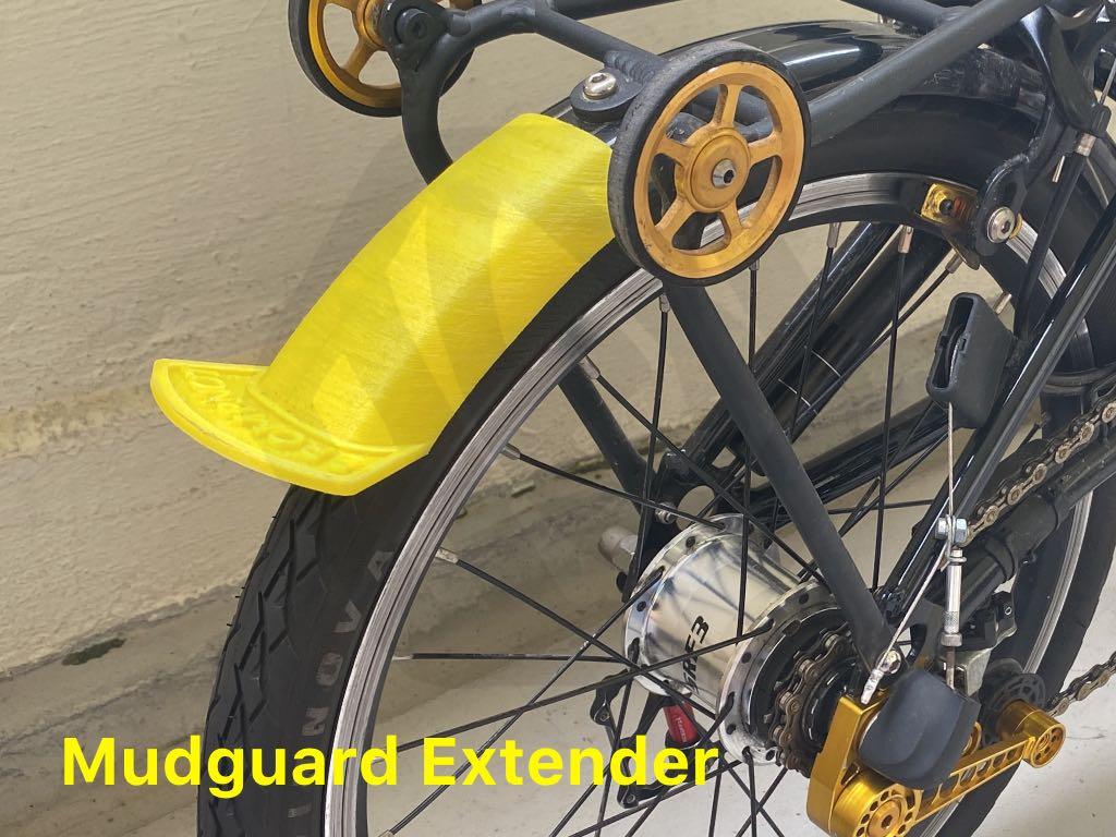 Bike sale mudguard extension