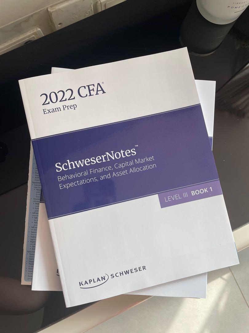 NEW] CFA level 3 - 2022 SchweserNotes, 興趣及遊戲, 書本& 文具