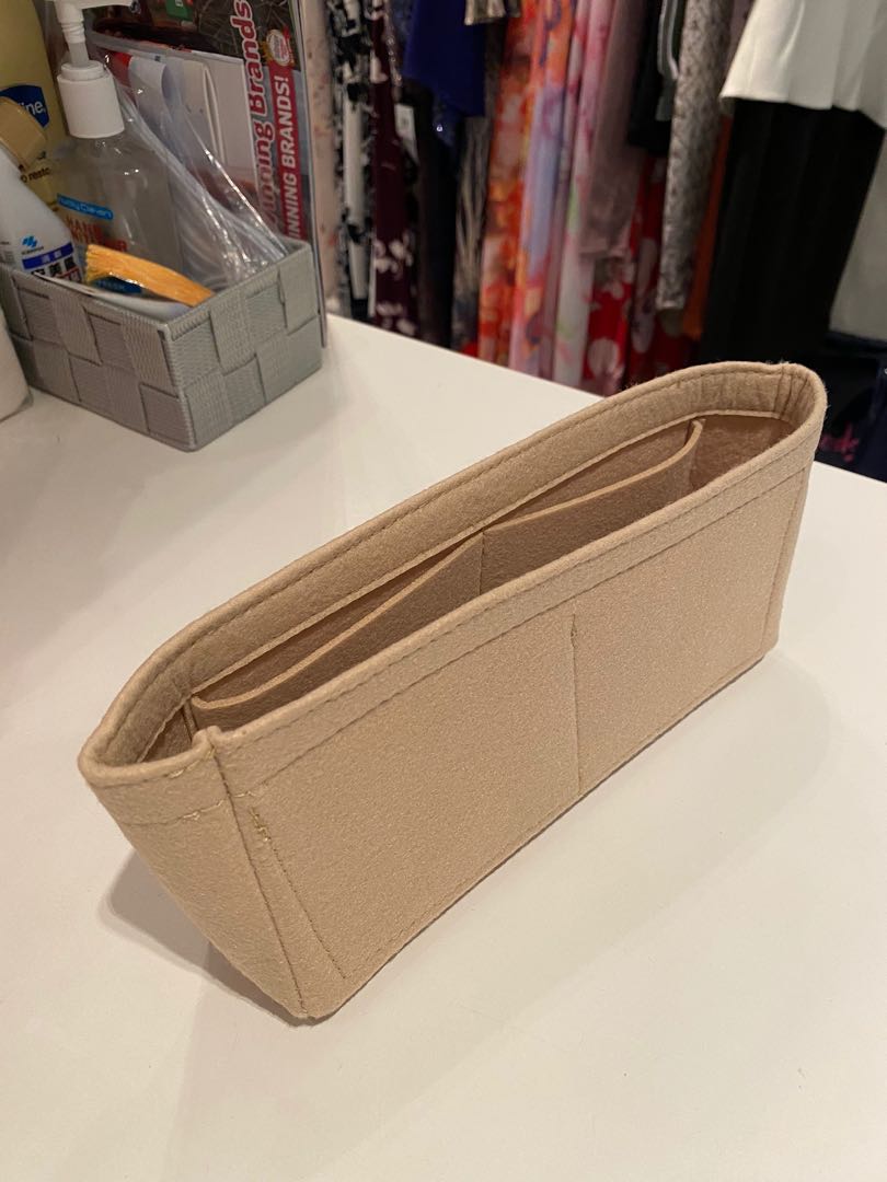 NEW Chanel 19 bag shaper organizer insert storage card holder medium beige,  Women's Fashion, Bags & Wallets, Shoulder Bags on Carousell