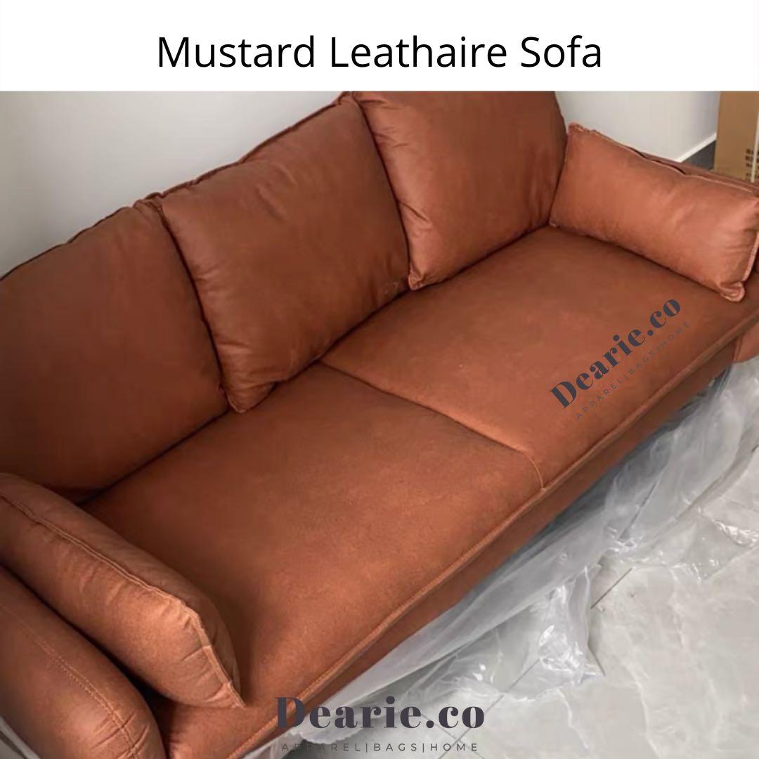 New Design Leathaire sofa family set (3 seater, 2 seater, armchair