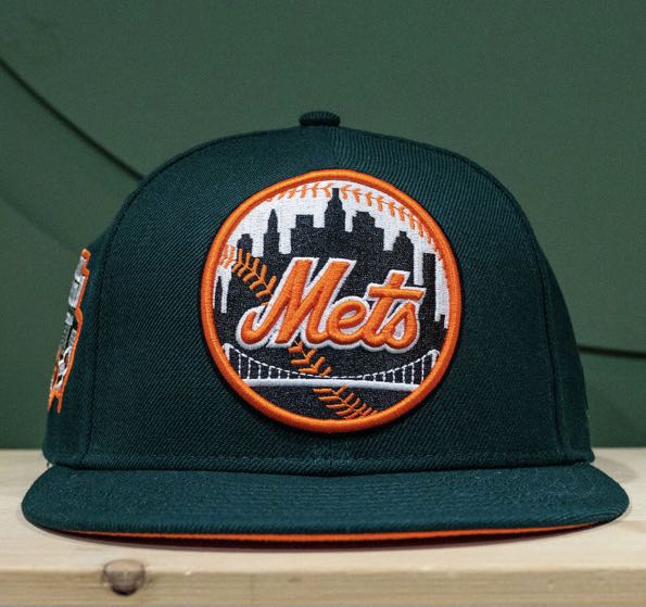 Green and hot sale orange mets hat