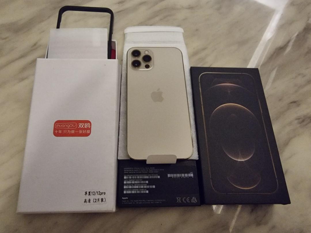New iPhone12 Pro 256GB Gold AppleCare+ Till 16 Nov 22 With ...