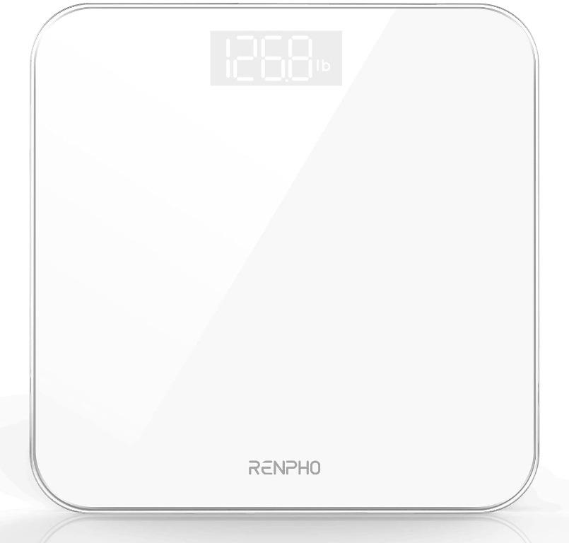 New Stock Renpho Digital Bathroom Scales Weighing Scale With High Precision Sensors Body Weight Scale Stone Lb Kg White Health Nutrition Health Monitors Weighing Scales On Carousell