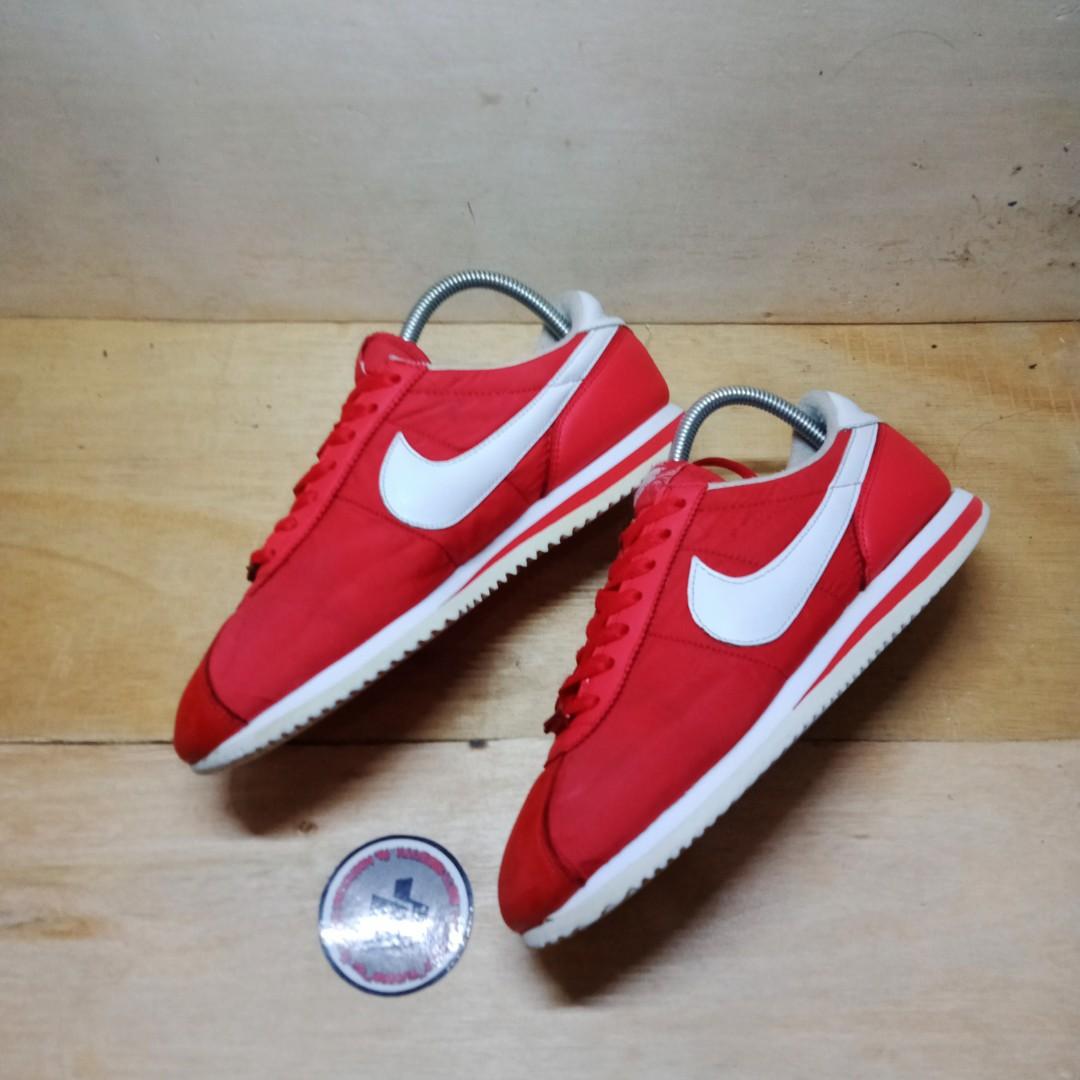 Nike cortez basic nylon red sepatu 