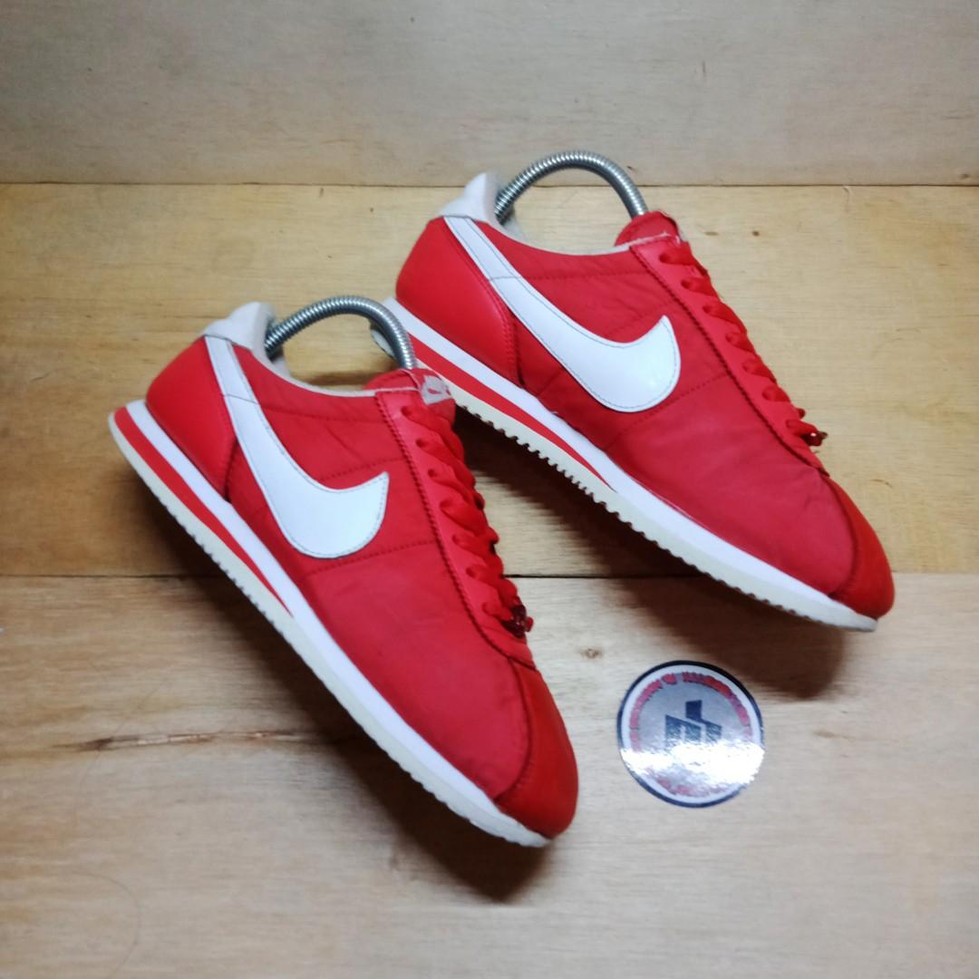 Nike cortez basic nylon red sepatu 