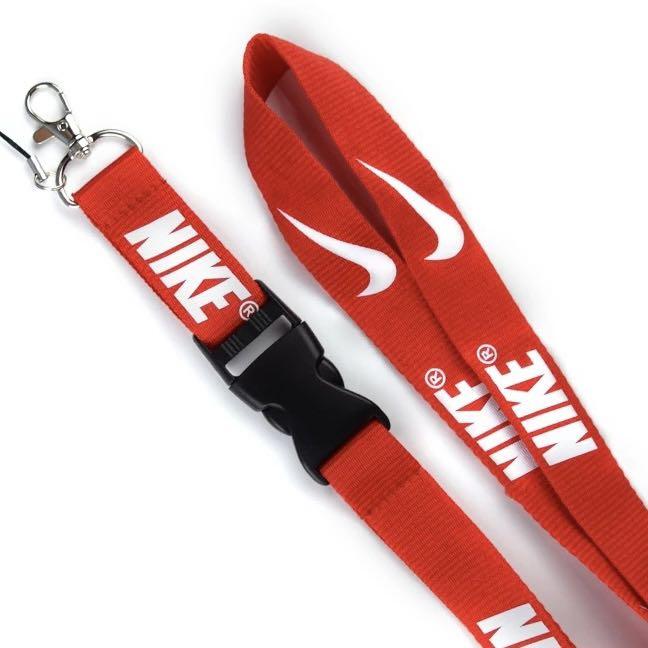 Red and clearance white nike lanyard