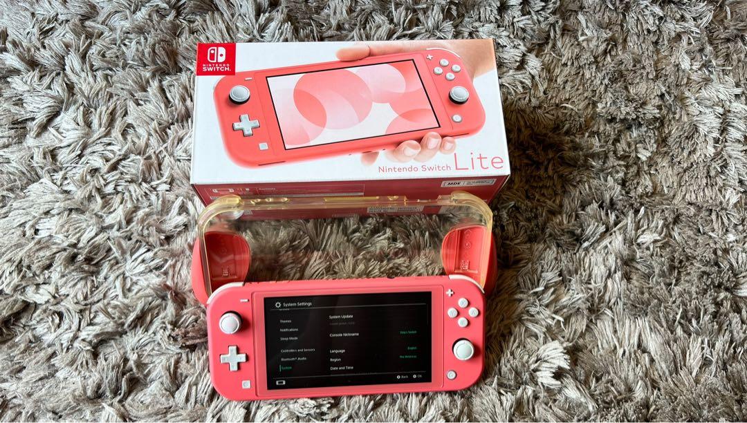 Nintendo switch lite on sale coral eb games