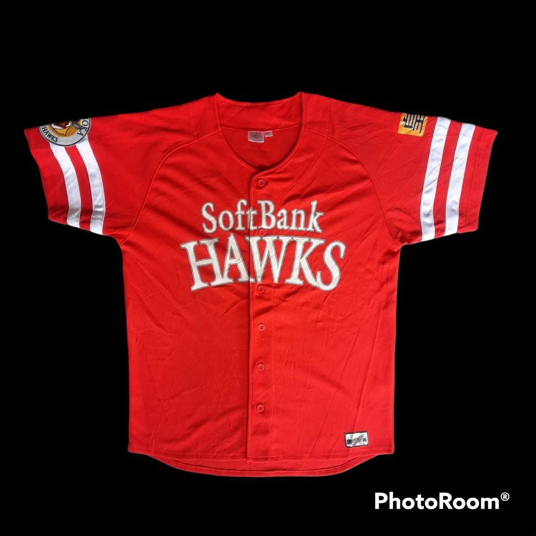 NPB 2014 Fukuoka SoftBank HAWKS Jersey Baseball SIZE~~S &M L XL Stitches