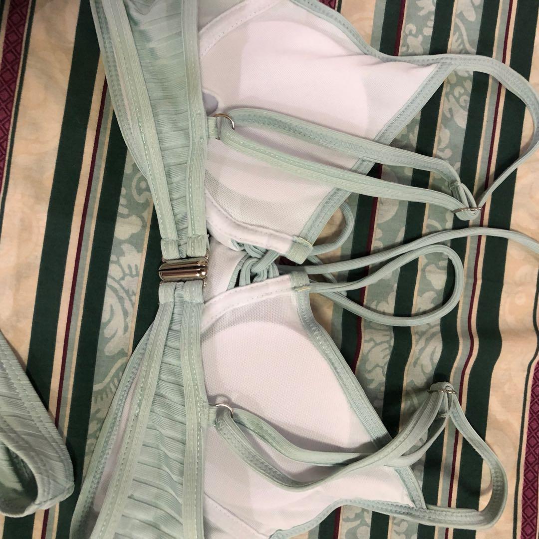 pastel green bikini, Women's Fashion, Swimwear, Bikinis & Swimsuits on