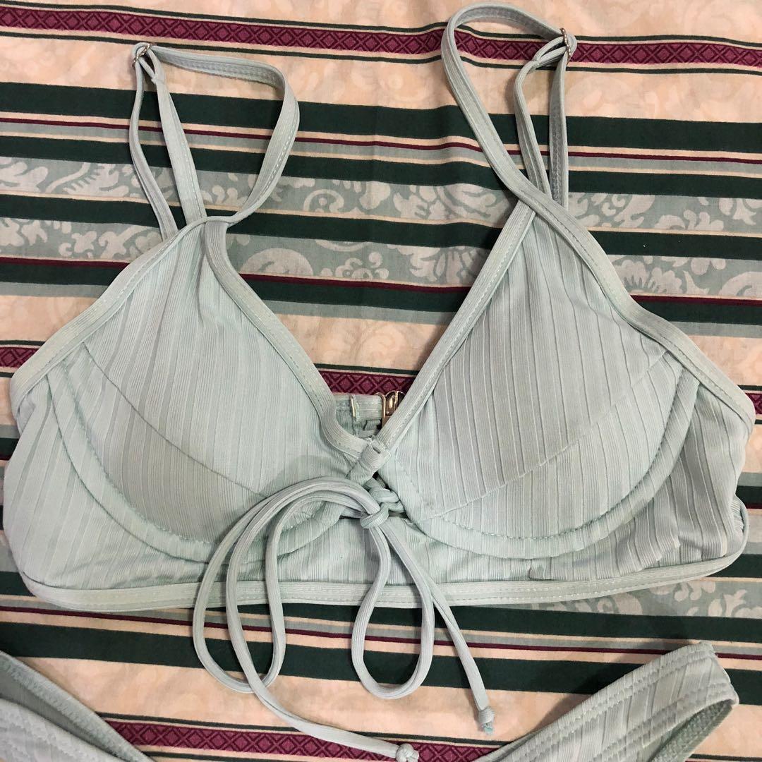 pastel green bikini, Women's Fashion, Swimwear, Bikinis & Swimsuits on