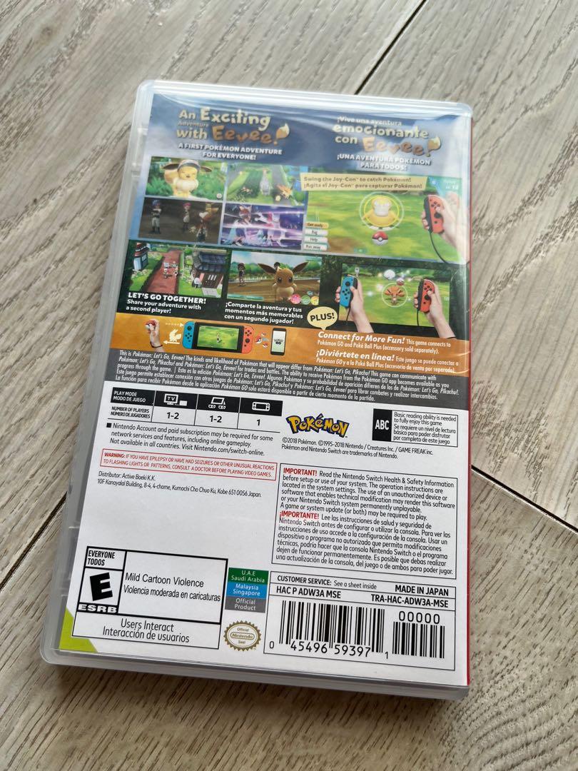 Pokemon Let’s Go Eevee for Nintendo Switch (Category: Nintendo) located in Taguig. Submitted by heytreasure (Listing ID 1136259507, Image 2). Description: 🎮 Preloved Nintendo Switch Games for sale! Almost all gone! Prices posted on the photo, excluding SF. AVAILABLE: Pokémon Let’s Go Eevee For this item - my price is FIXED. 💯% AUTHENTIC and purchased fr Datablitz myself! You may compare my price with the full price from Datablitz website. Gentl