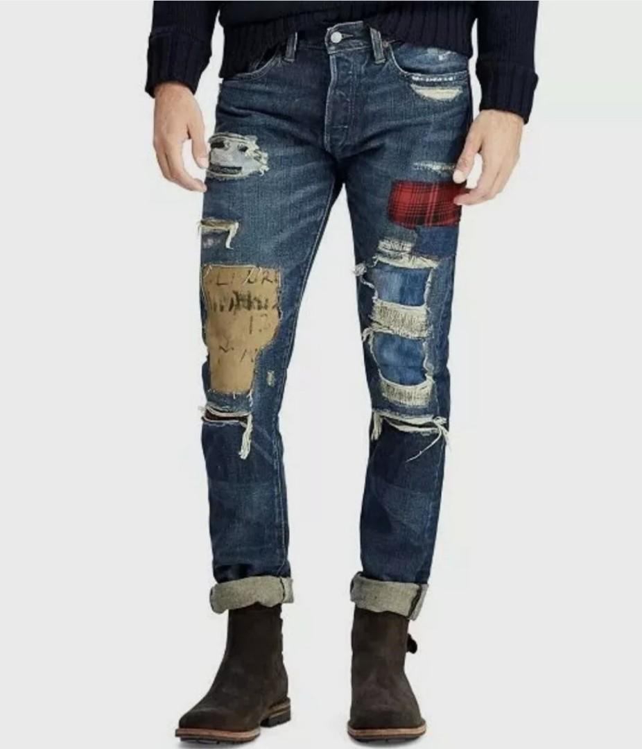 polo patchwork jeans