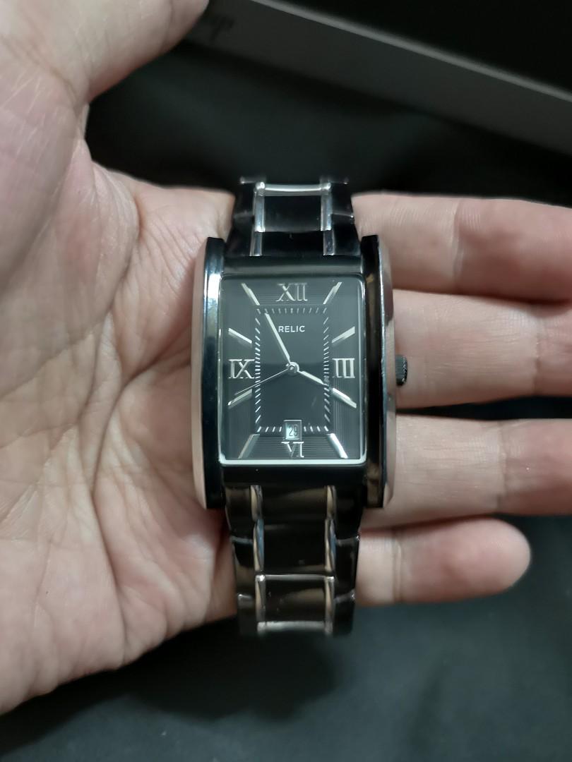 Relic square watch best sale