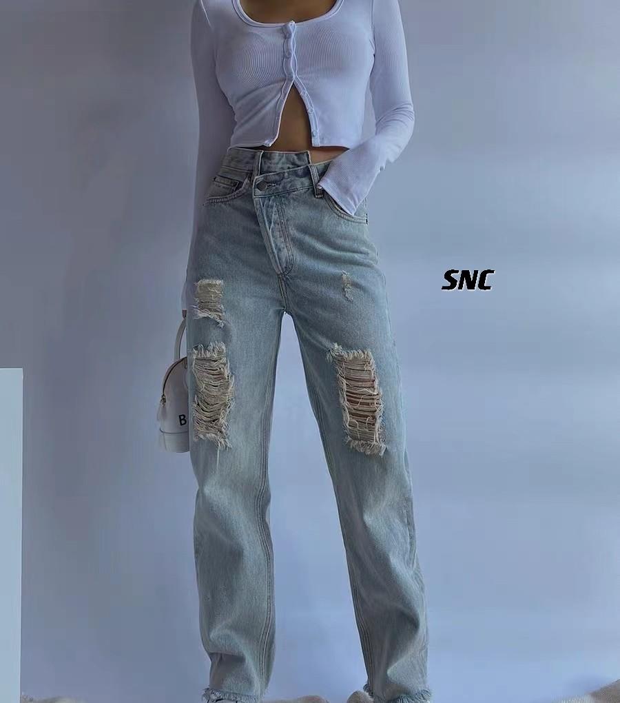 Ripped Jeans Square Pants for Women Women s Fashion Bottoms