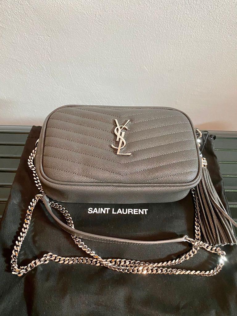 Saint Laurent Lou Mini Bag in Quilted Grain de Poudre Embossed Leather