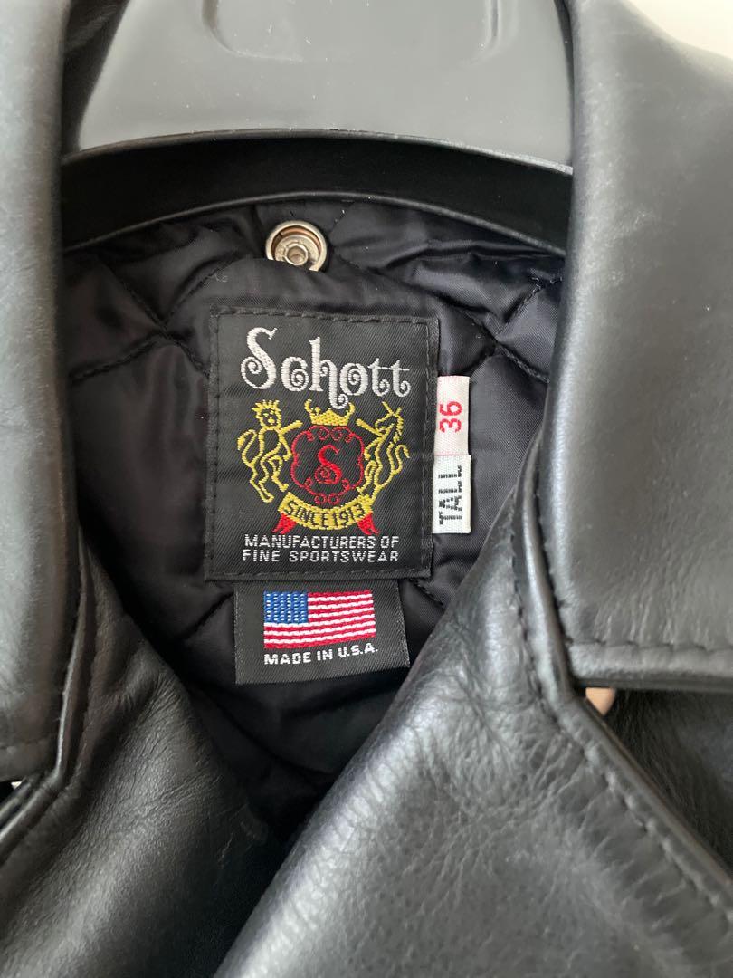Schott 613UST Leather Jacket One Star, 男裝, 外套及戶外衣服- Carousell