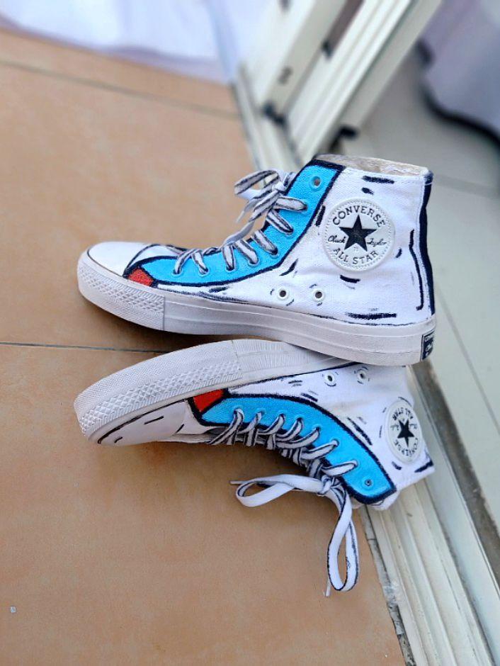 Sepatu outlet converse custom