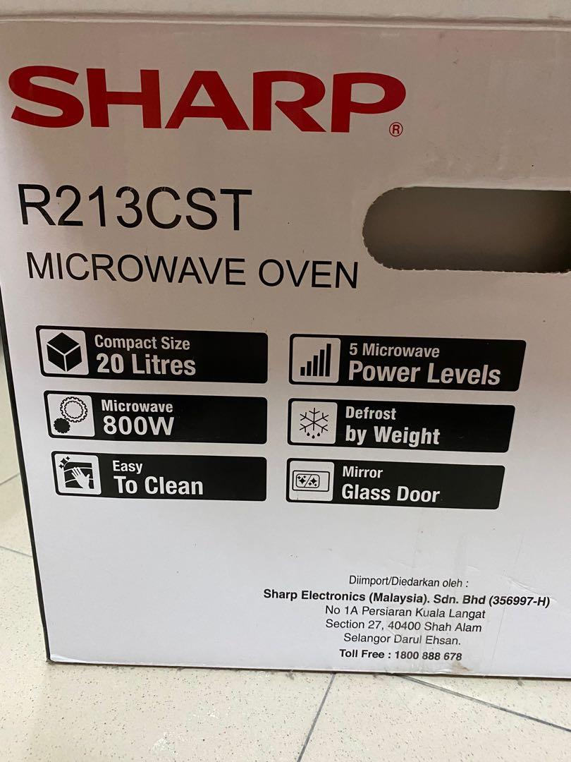 Sharp 20L Microwave Oven R213CST, TV & Home Appliances, Kitchen