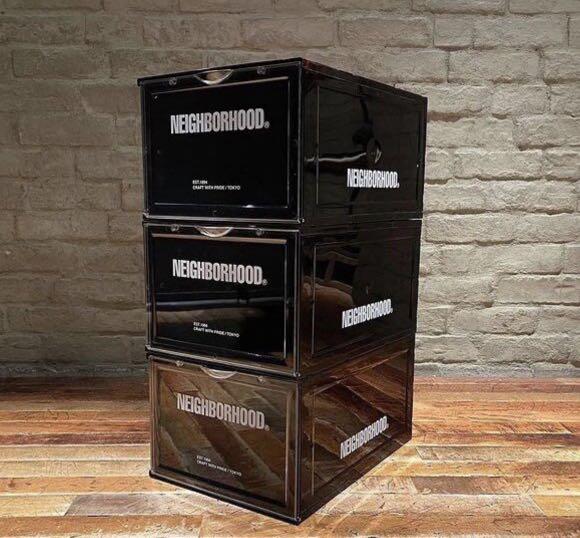 SHOE BOX STACKABLE SNEAKER ORGANISER DISPLAY DESIGNER DURABLE HEAVY DUTY BOOTS SLIPPER SANDAL COVER MAGNETIC GLOSSY BLACK MINIMALIST HYPEBEAST