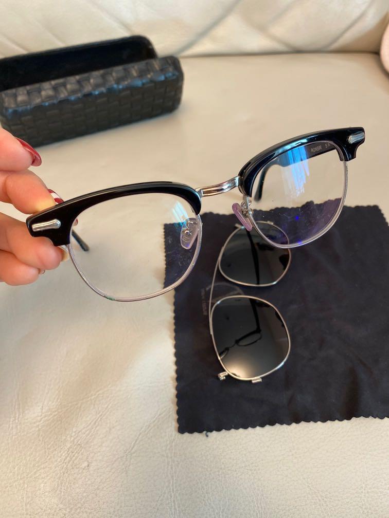 Shuron 眼鏡連clip on sunglasses, 女裝, 手錶及配件, 眼鏡- Carousell