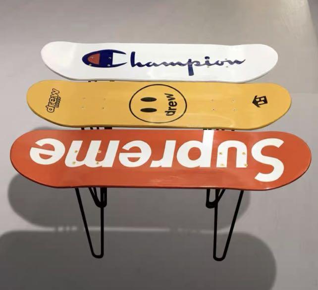SKATEBOARD DISPLAY STAND CHAIR BENCH STAND WALL SKATES ART DISPLAY