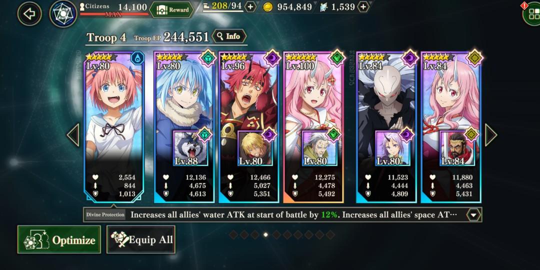 Slime Isekai Memories Pro Account, Video Gaming, Video Games 