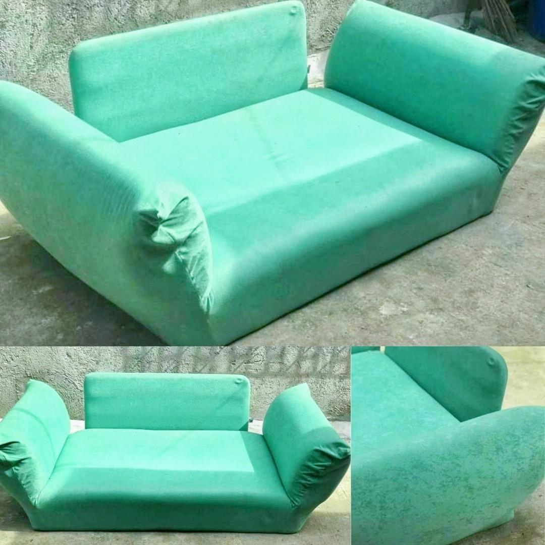 Sofa bed with legs (Category: Sofas) located in Makati City. Submitted by cuco678 (Listing ID 1136283537, Image 1). Description: slightly negotiable reclining sofa reclines with levels heavy duty frame soft lining with legs two inches.