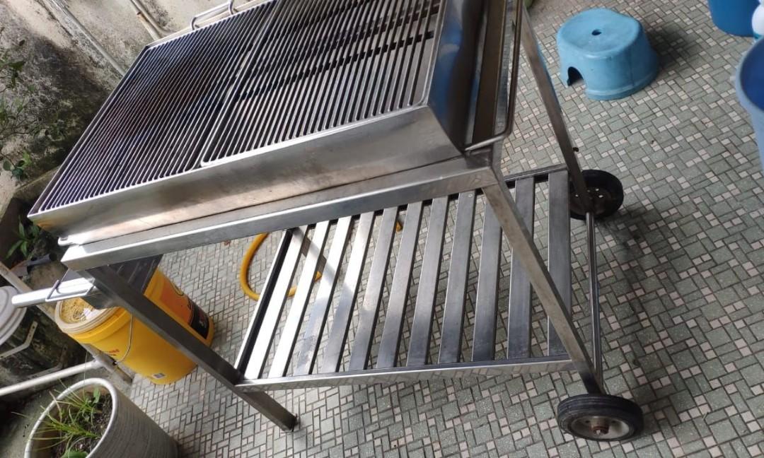 Stainless steel hot sale bbq pits