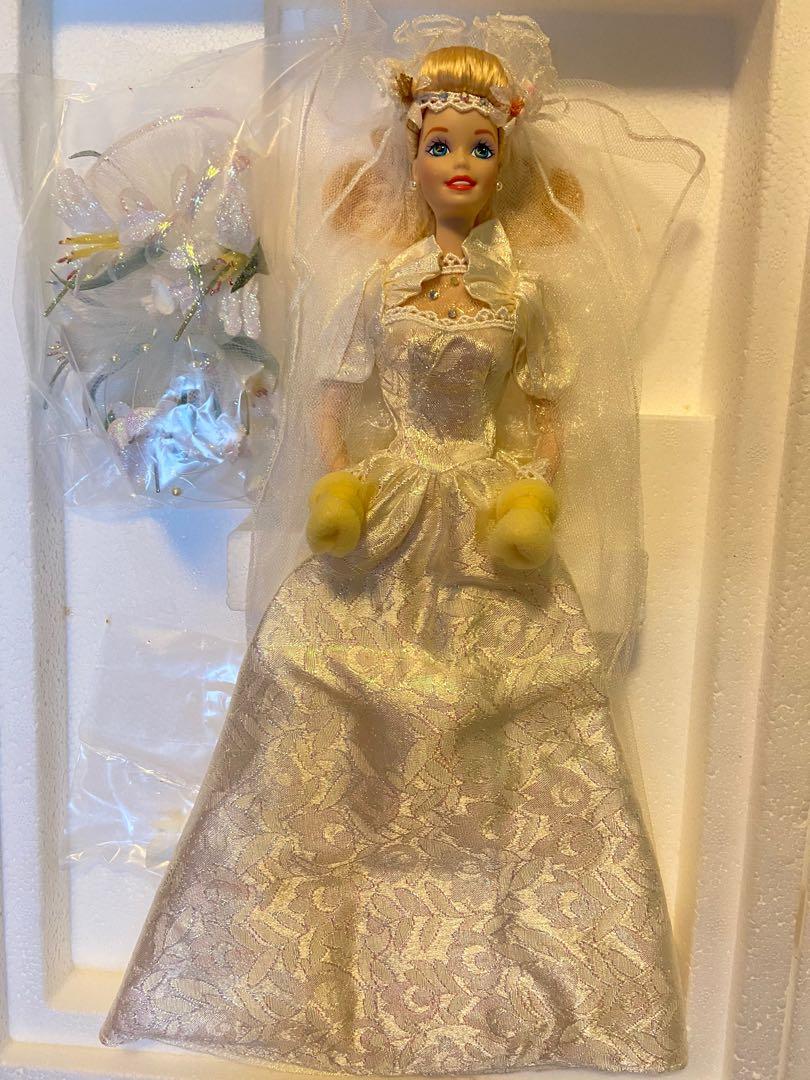 Star Lily Bride Porcelain Barbie 1994