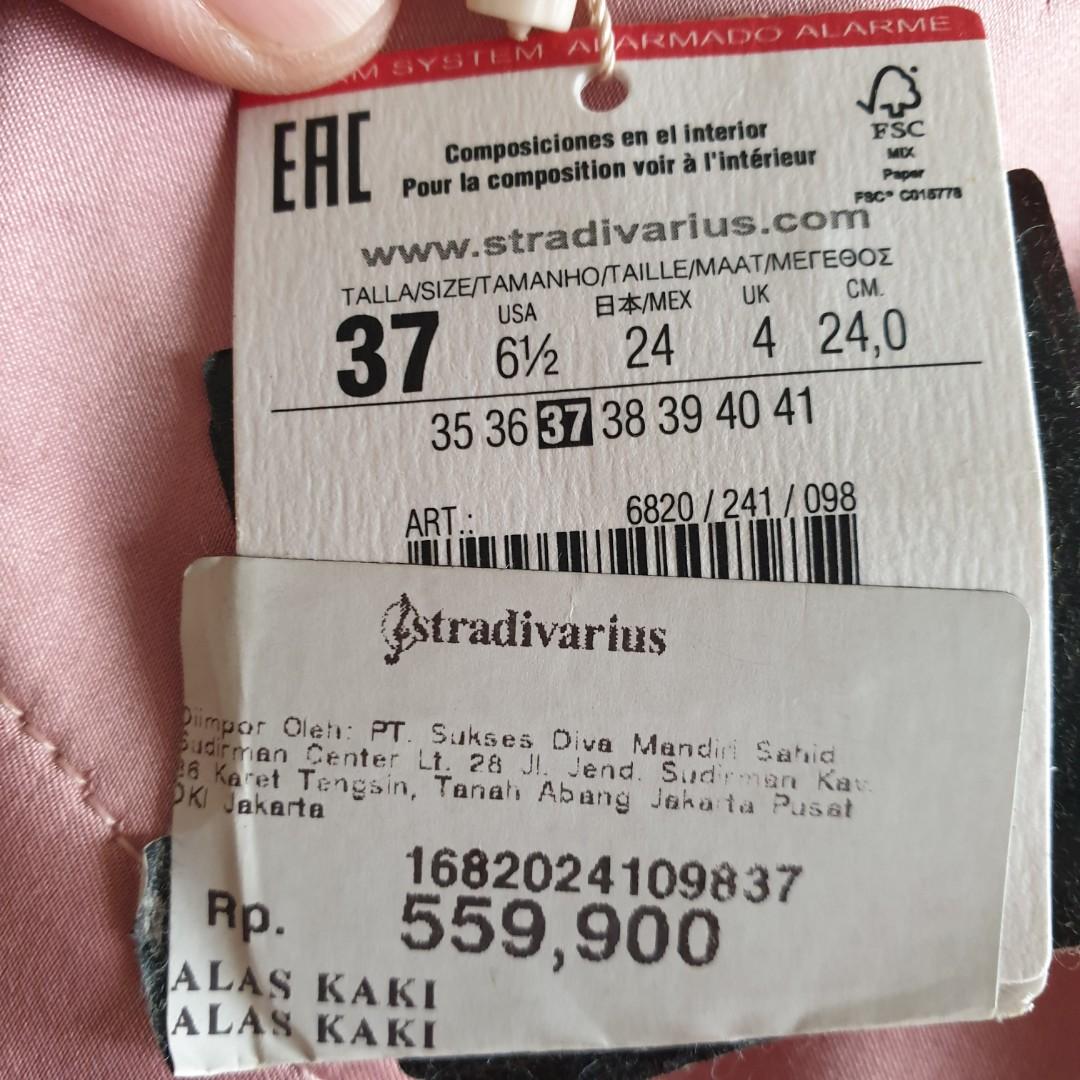 Stradivarius Satin Pink Ankle Boots