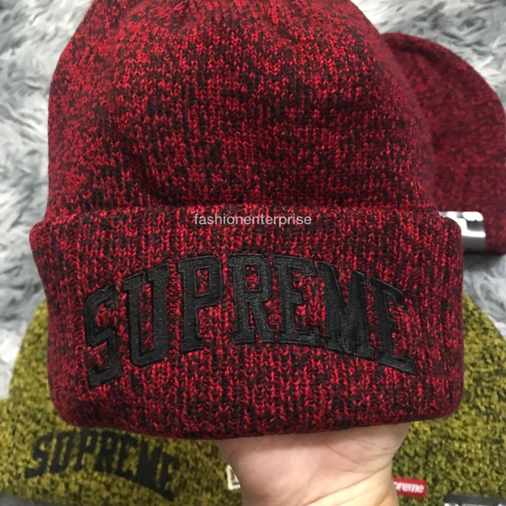 Supreme FW18 New Era Arc Logo Beanie Men s Fashion Watches