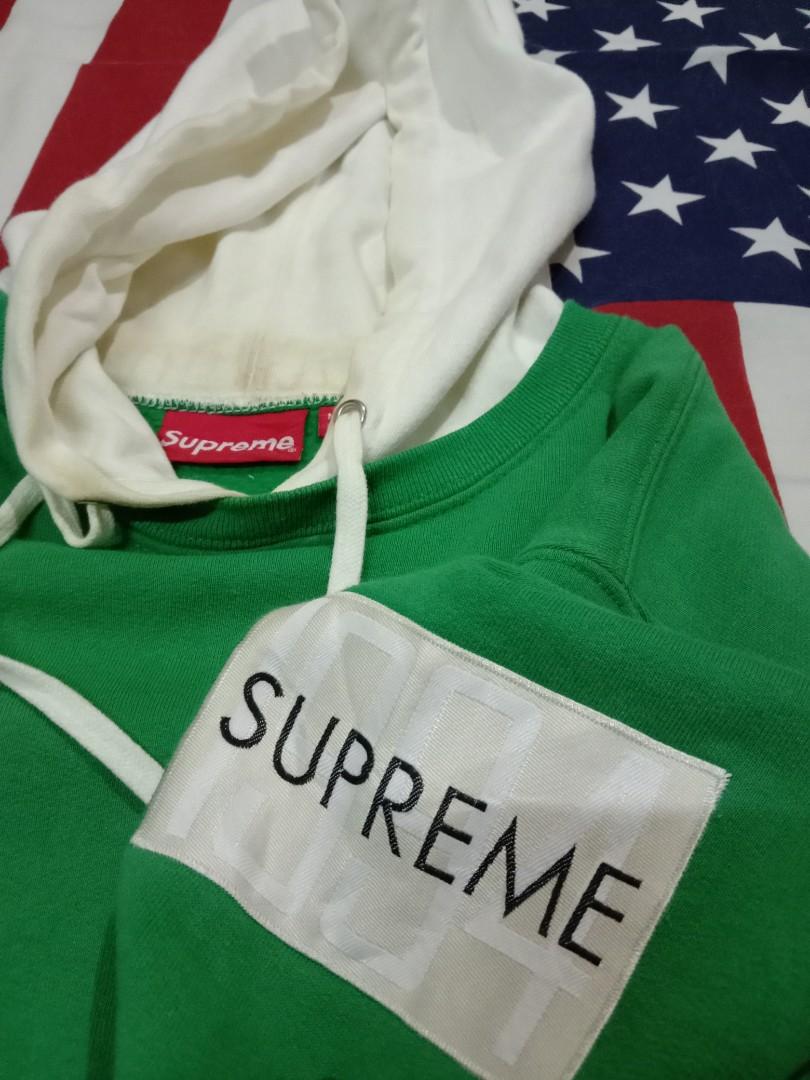 Supreme two tone hoodie best sale