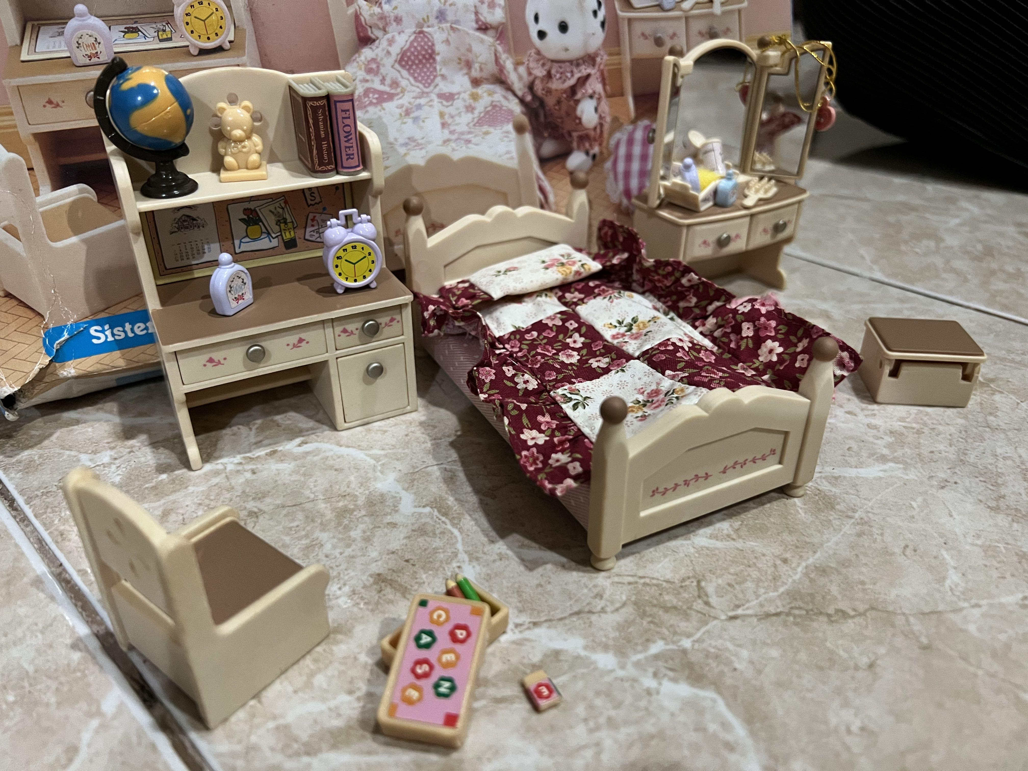 Sylvanian families sister's bedroom set outlet