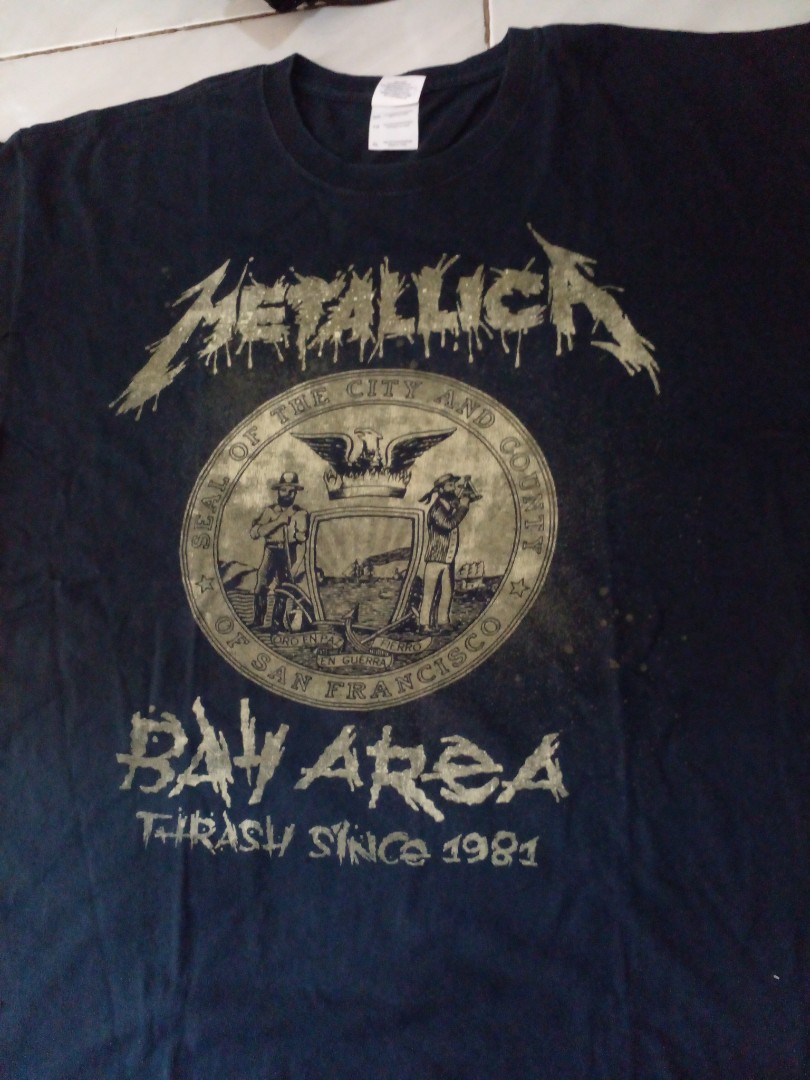 T shirt original gildan metallica thrash metal bay area Barang