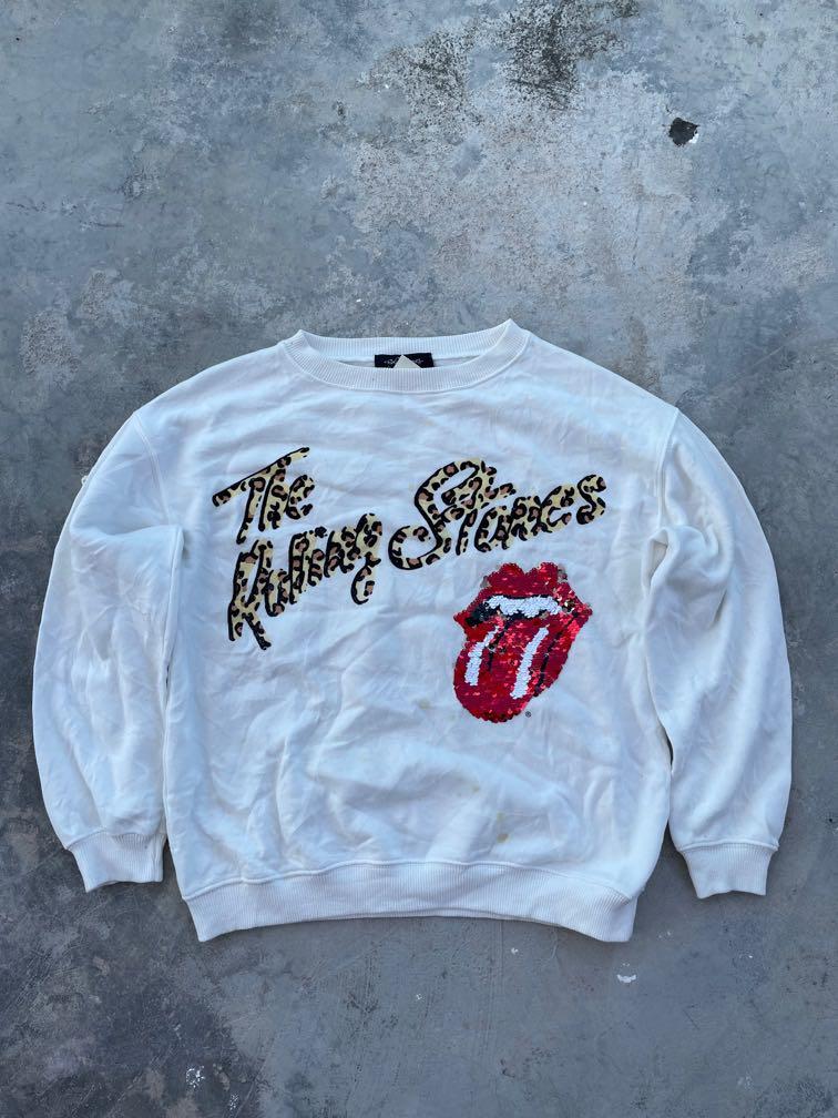 Rolling stones sweatshirt zara store