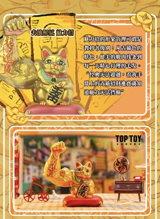 TOP TOY」大力招財-經典招財盲盒, 興趣及遊戲, 玩具& 遊戲類- Carousell