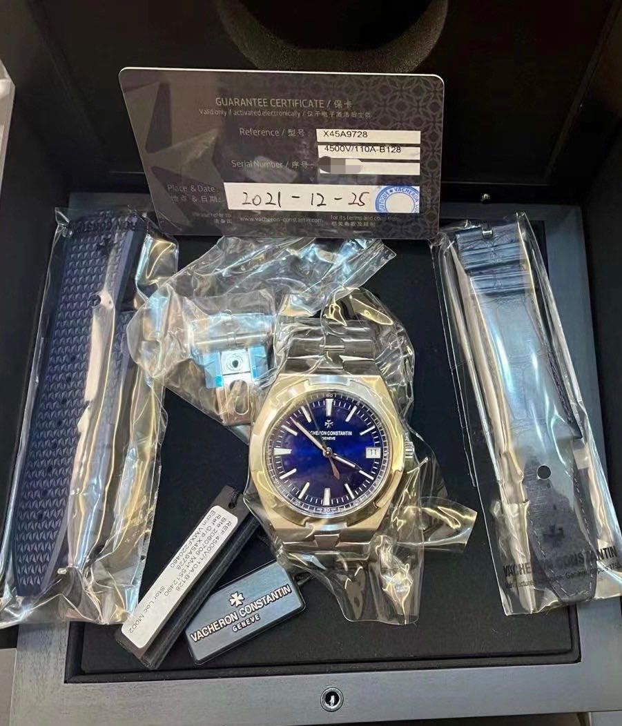 Vacheron Constantin Overseas Blue Dial 4500V Luxury Watches on