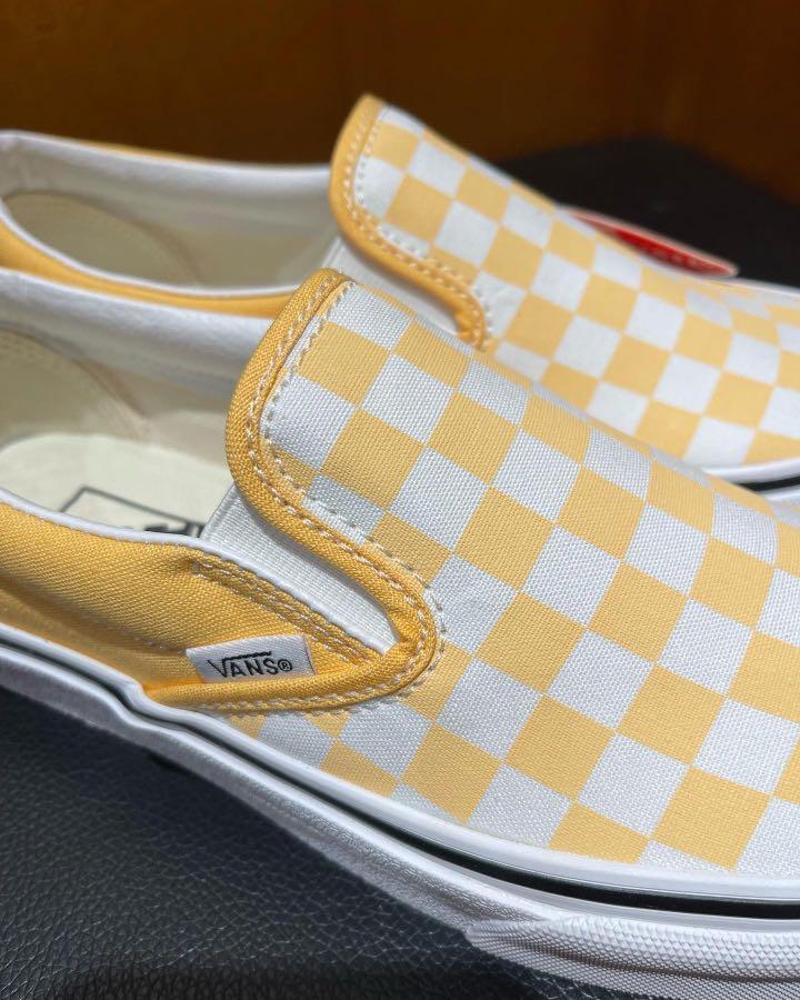 Outfits with yellow checkered vans on sale