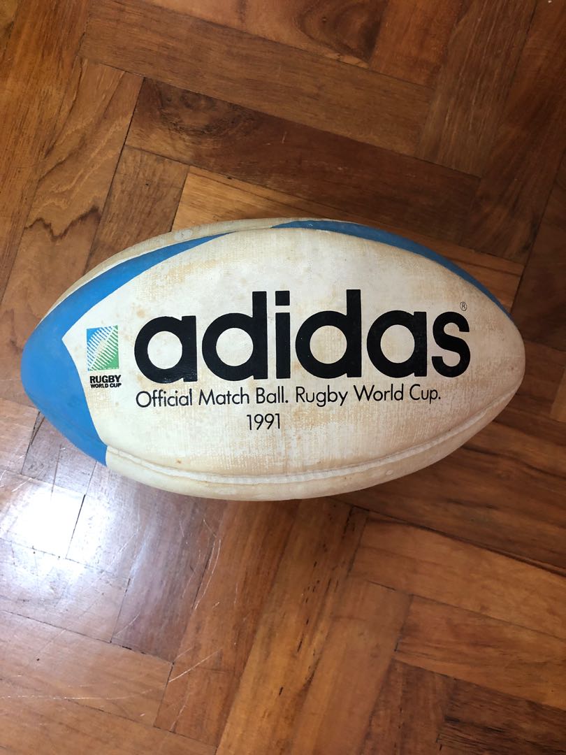 Vintage 1991 Official Rugby World Cup Match Ball, Hobbies & Toys
