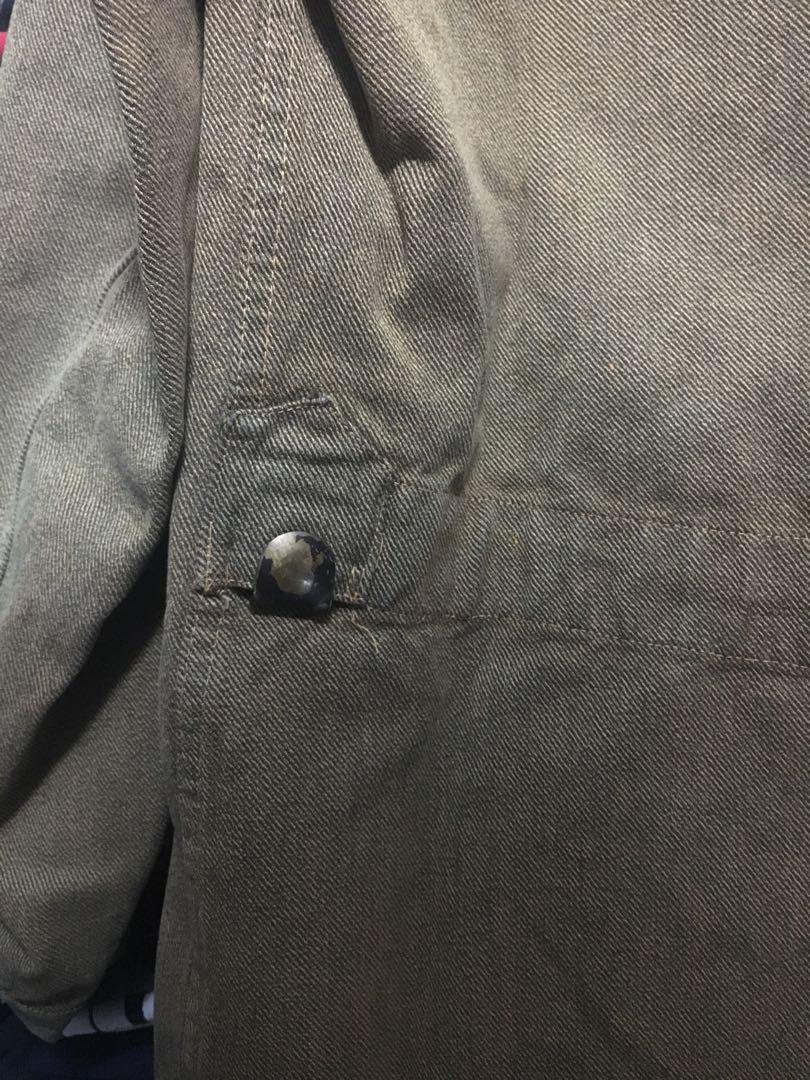 Vintage Military Denim Jacket, Men's Fashion, Coats, Jackets and