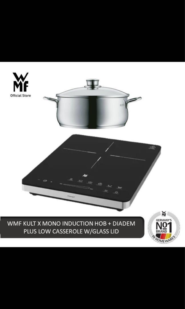 WMF KULT X MONO INDUCTION HOB + DIADEM PLUS LOW CASSEROLE W/GLASS LID  (WMF-0415248811), TV & Home Appliances, Kitchen Appliances, Hobs & Hoods on  Carousell