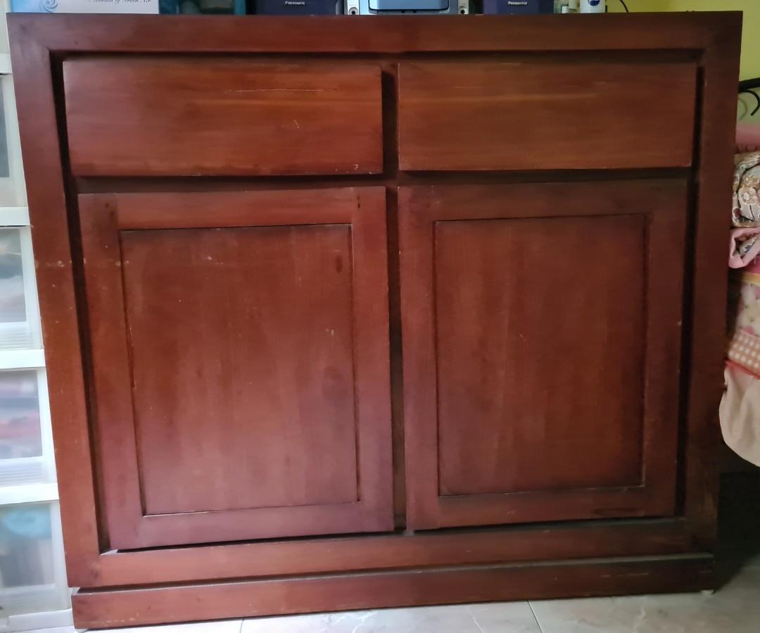 Wooden 2 Door Cabinet/ Drawer Furniture Home Living Furniture
