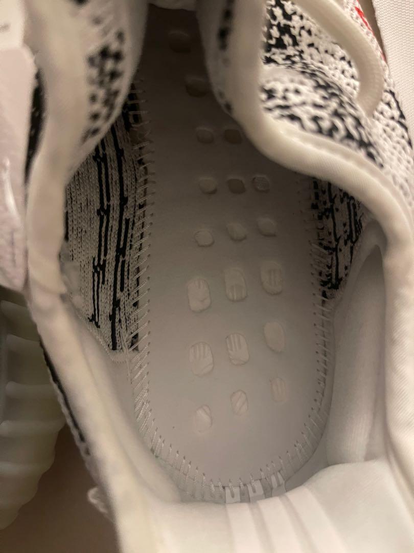 Yeezy zebra inside shop